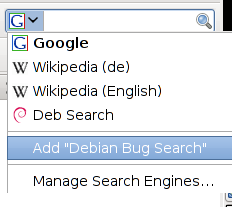 add 'Debian Bug Search' engine